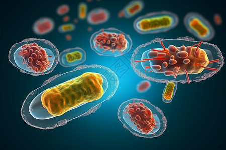 生物细菌概念图片