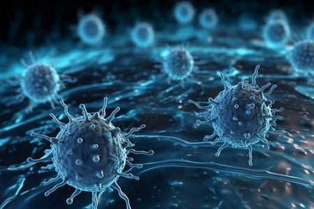 人体内的病毒细胞图片