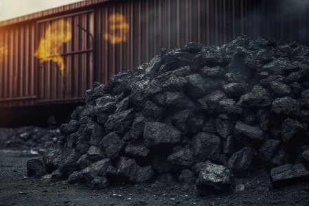 煤炭厂储备煤炭厂高清图片