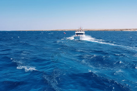 海水气泡海水中的游艇背景