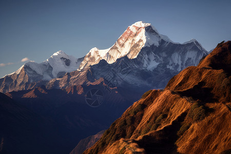 喜马拉雅山安纳普尔纳峰高清图片