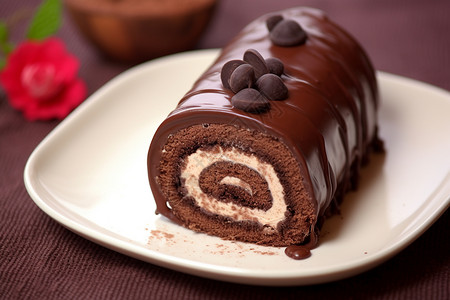 美食甜品巧克力蛋糕图片