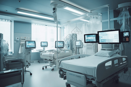 高箱床技术高端的病房设计图片