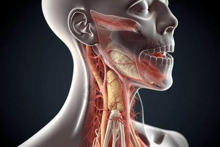 咽喉解刨人体解刨高清图片
