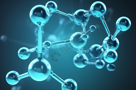 抽象分子设计分子结构背景图片