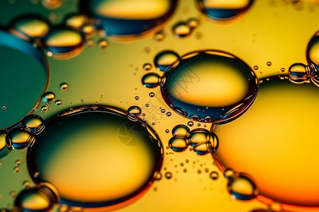 油滴水面抽象背景图片