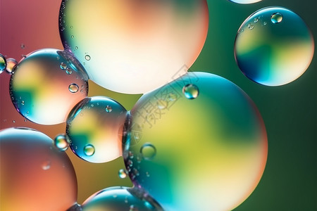 抽象的气泡散焦创意背景背景图片