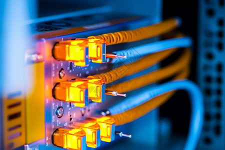 网络光纤电缆连接设备图片