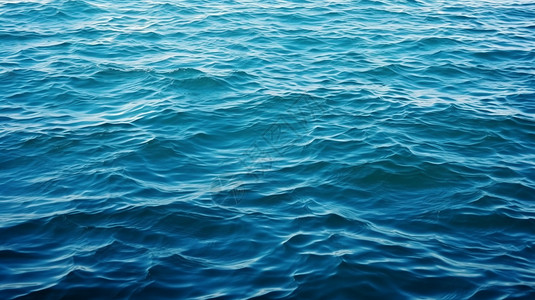 蓝色海水波浪纹理图片