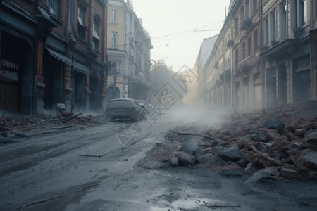 城市地震灾害图片