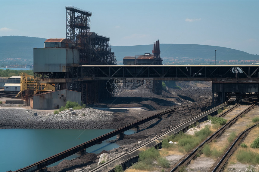 工业煤炭运输铁路图片