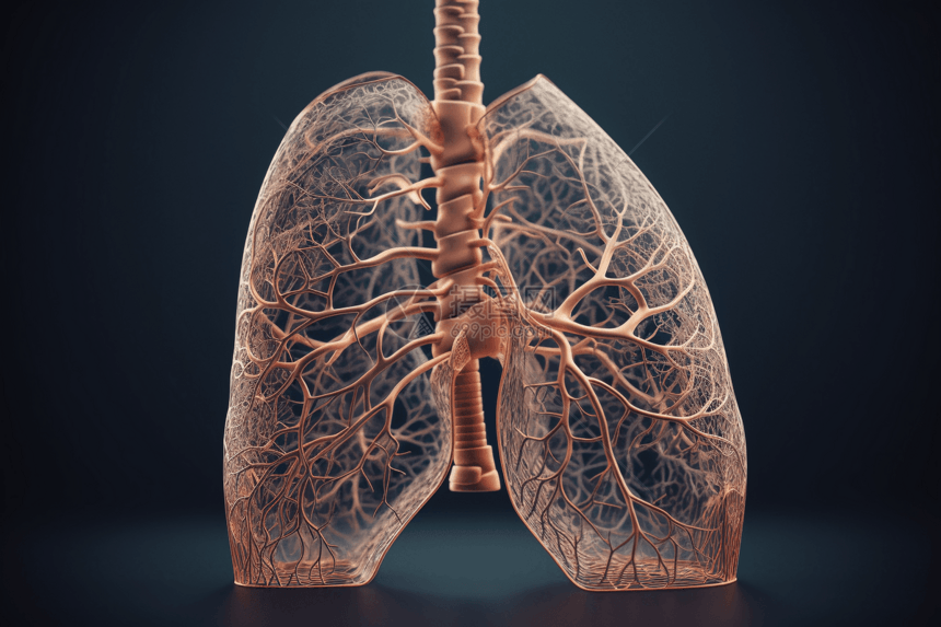 医疗使用的肺部模型图片