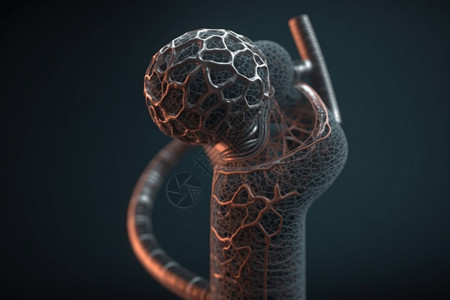 人体食道的3D模型图片