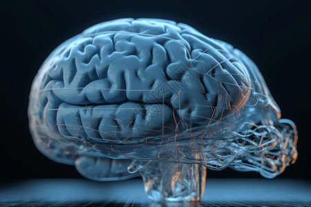 大脑3D模型背景图片