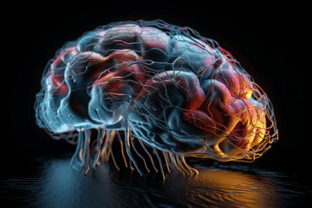 精确的大脑3D模型图片