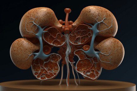 医学实验肾上腺模型图片
