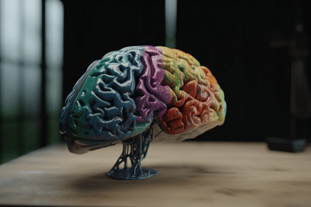 心理学诊所的大脑模型图片