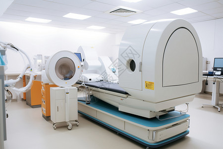 医院实验室的核磁共振设备图片
