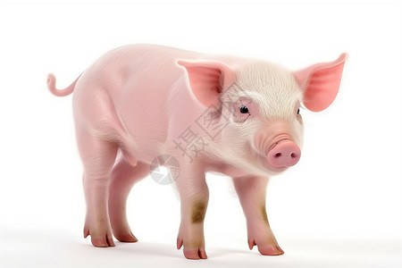 饲养猪小粉红猪幼崽背景