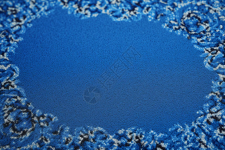 蓝色针织地毯图片