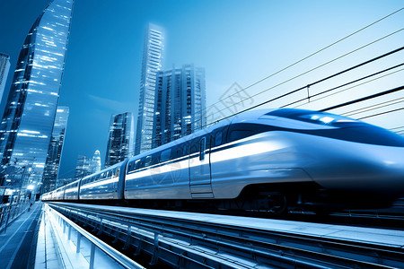 哈尔滨铁路城市中的快速高铁设计图片