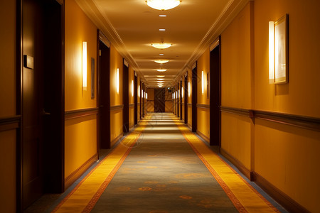 酒店的走廊酒店门头效果图图片素材