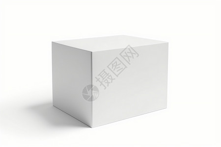 白色包装白色的纸箱盒插画