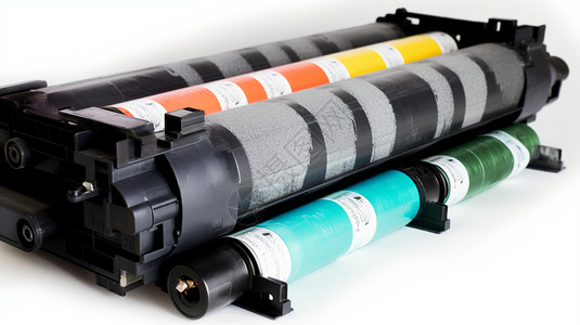 彩色打印机打印机设备墨盒背景