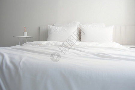 床上家居家居白色床品设计图片