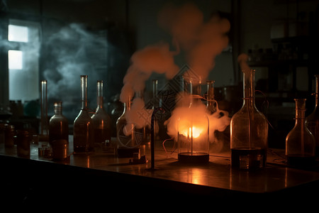实验室中的蒸汽和热量图片
