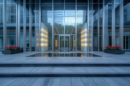 写字楼入口现代企业大楼入口设计图片