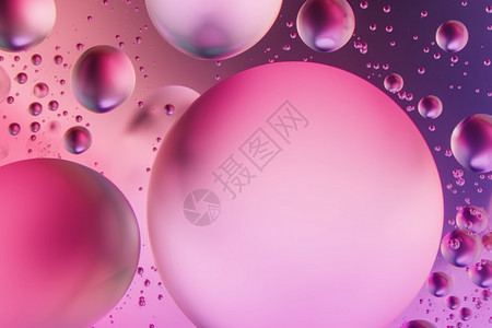 抽象的粉红色气泡背景背景图片