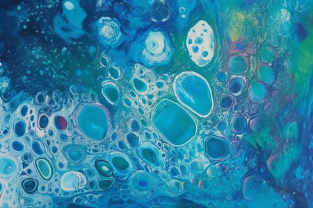气泡丙烯酸漆艺术纹理图片