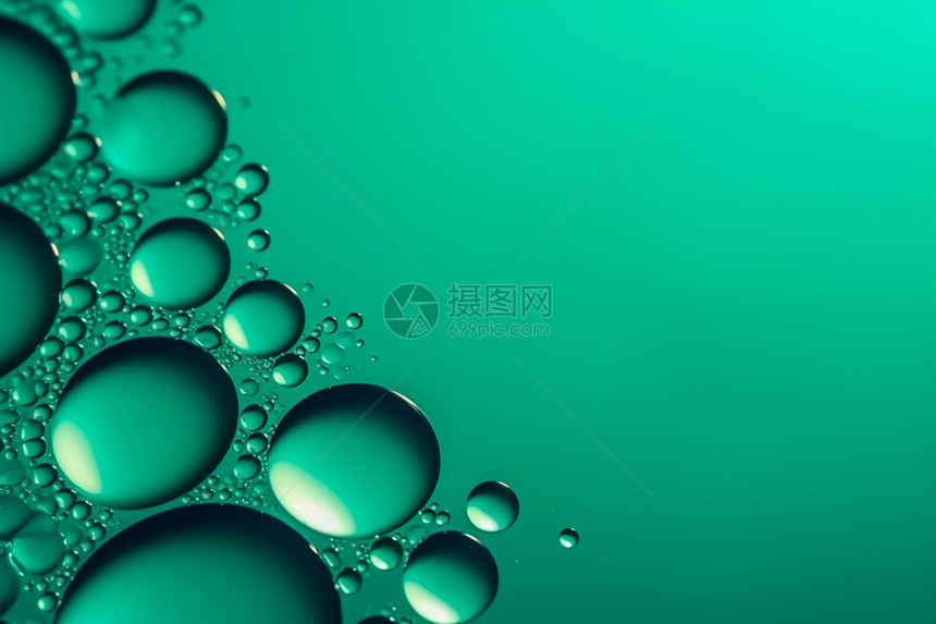 油滴绿色背景图片