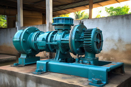 水泵电机乡村供水系统背景