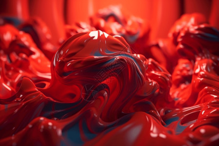 红色塑料红色的液体抽象背景设计图片