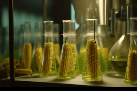 晒玉米棒转基因作物实验设计图片