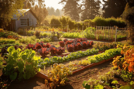健康小屋农场的菜园设计图片