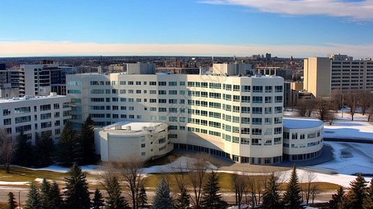 市中心医院建筑大楼图片