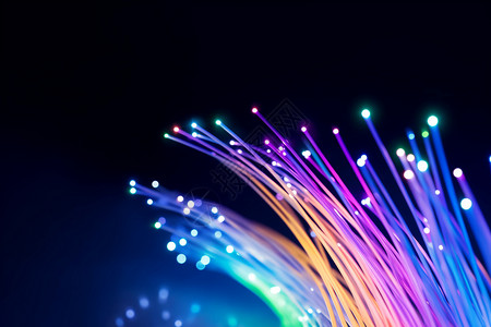 光纤网络素材科技光纤网络线背景背景