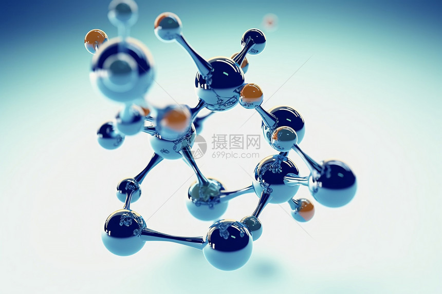 3d分子模型描述图片