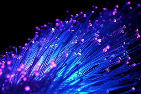 蓝紫色网络光纤概念图背景图片