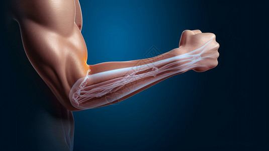 拉伸运动男性男性的手肘设计图片