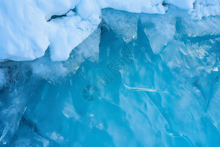 湖面的冰块背景图片