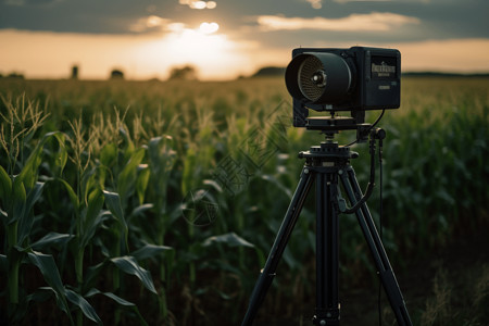 农业监测农作物监测相机背景