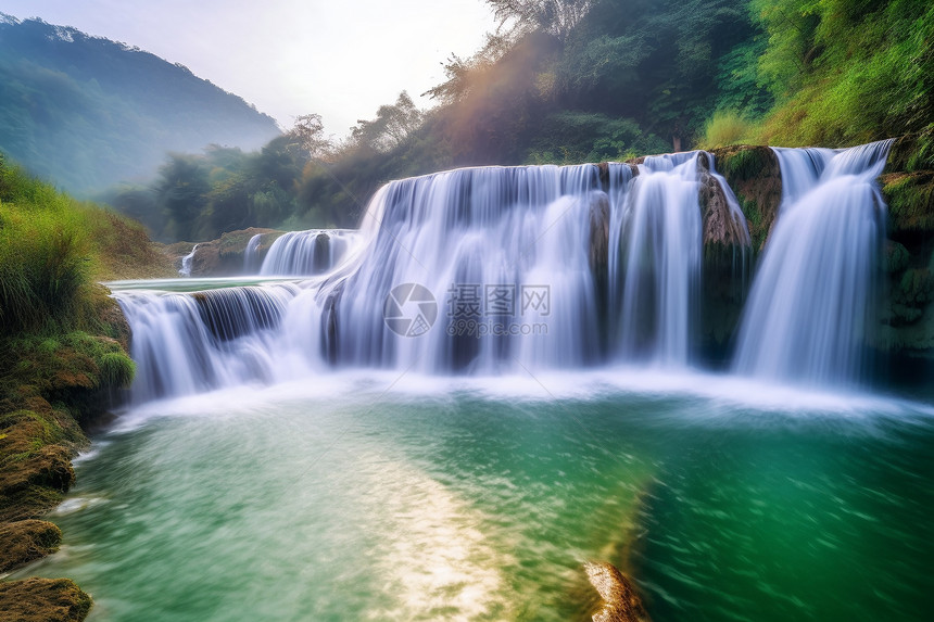 罗平九龙瀑布的美景图片