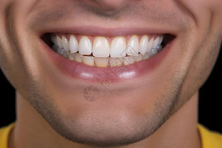 男人的牙齿背景图片