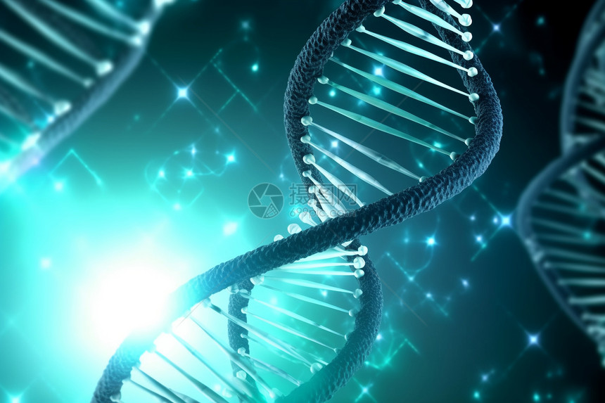 双链DNA背景图片