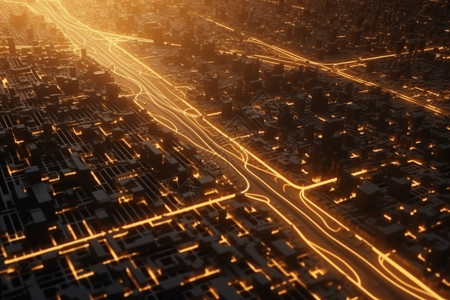 丝绸之路路线图数字城市的路线图设计图片