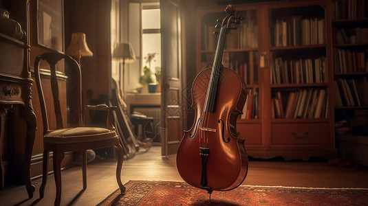 古典的大提琴背景图片